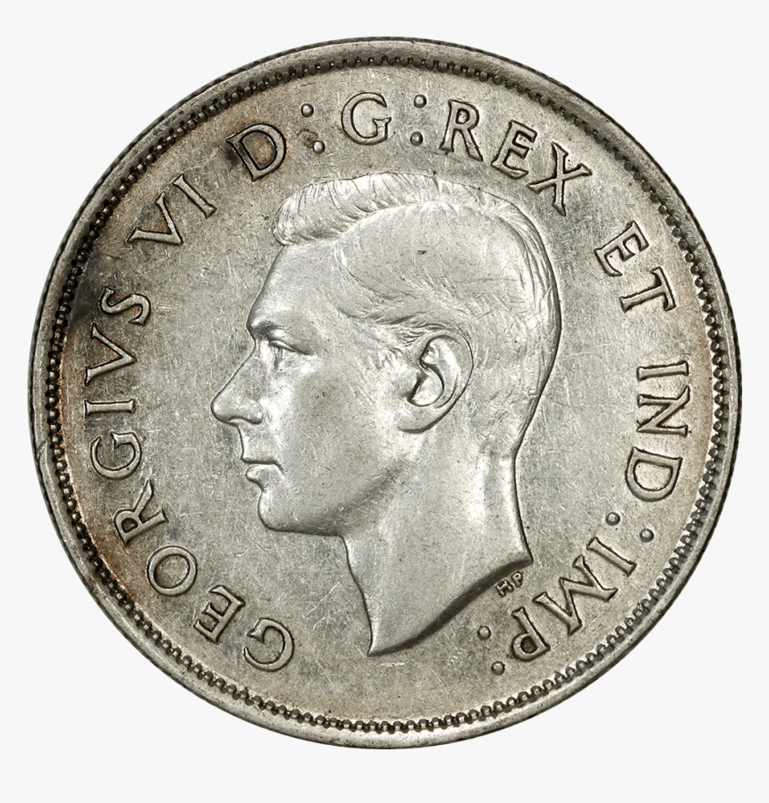 1938 Canada 50 Cent Silver Km - Cash, HD Png Download
