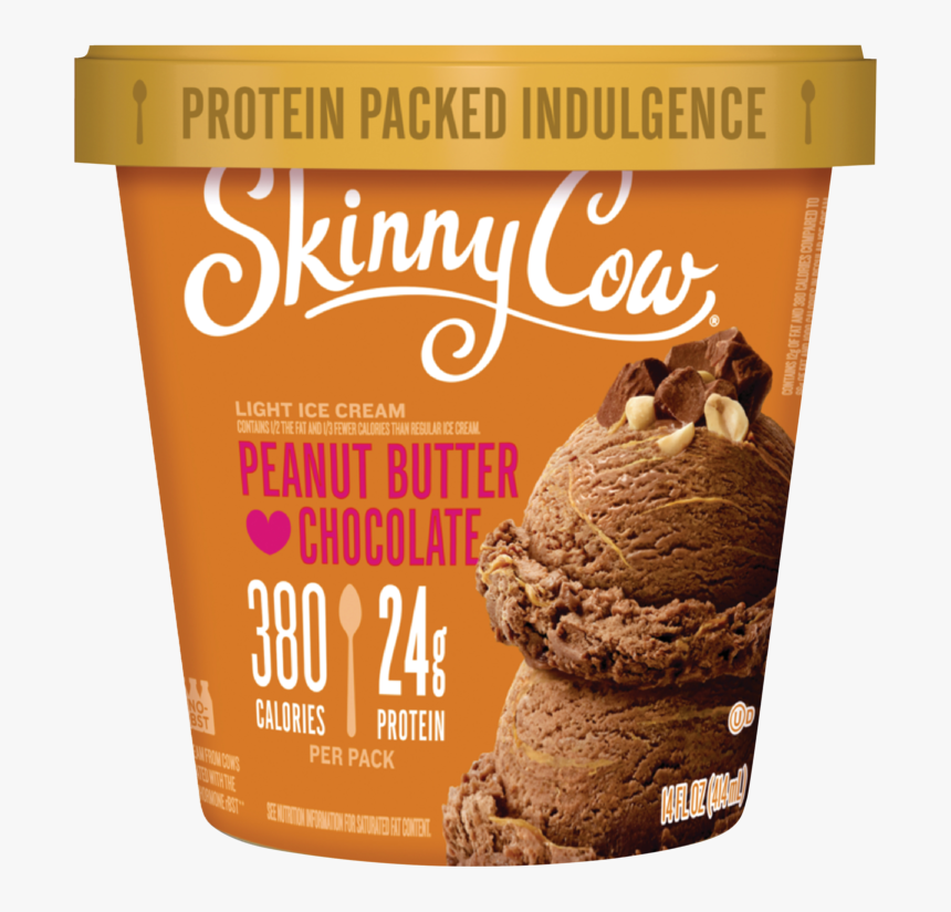Peanut Butter Chocolate - Skinny Cow Ice Cream Tubs, HD Png Download