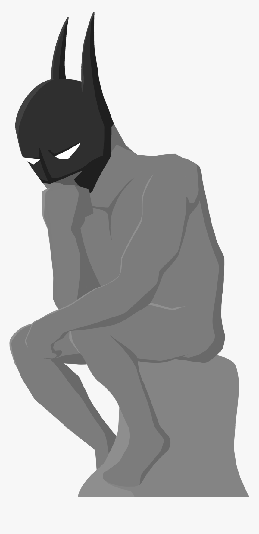 Batman Thinker - Sitting, HD Png Download