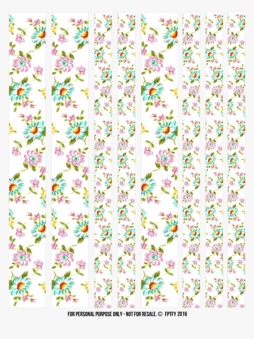 Free Floral Washi Tape, HD Png Download