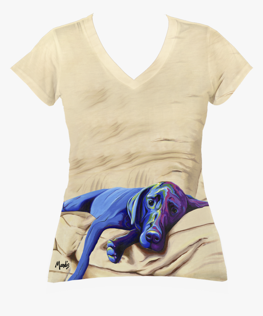 Home Alone Ladies V-neck - Pug, HD Png Download