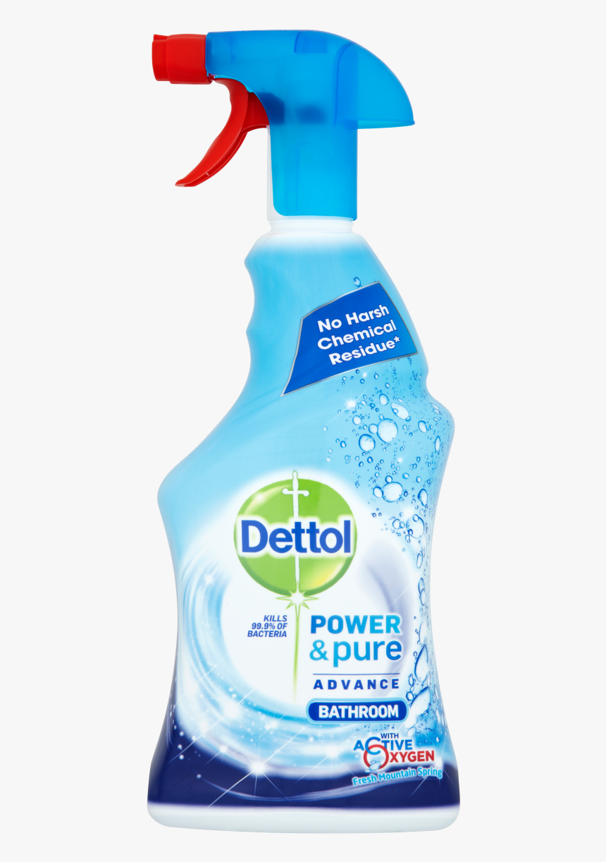 Dettol Power & Pure Advance Bathroom Spray - Dettol Power And Pure, HD Png Download
