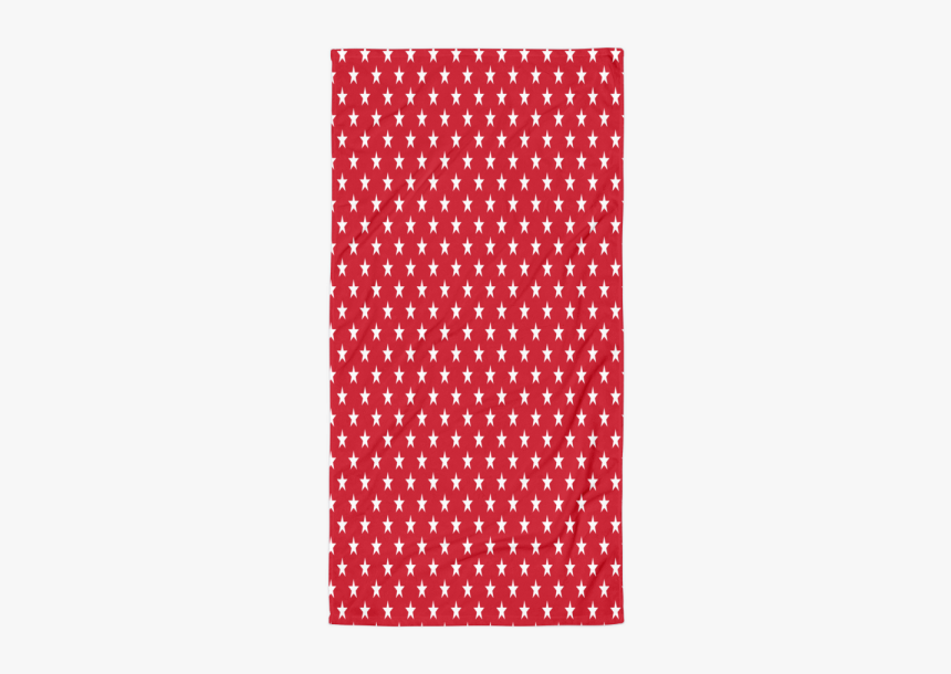 Red Stars Beach Towel - Polka Dot Black Blouse, HD Png Download