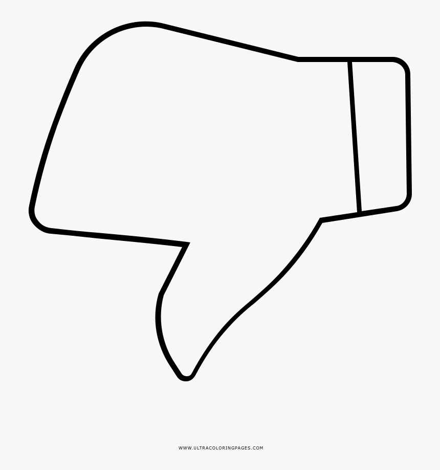 Dislike Coloring Page - Line Art, HD Png Download