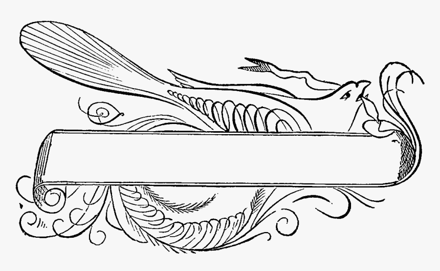 Taken From A Vintage Book On Etiquette, This Is A Lovely - Flourishing Ornamental, HD Png Download