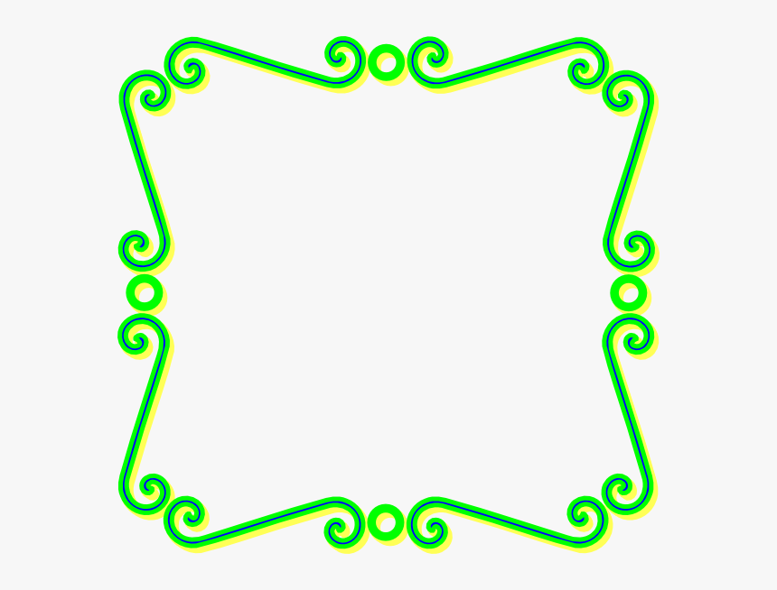 Green Scroll Art Label Clip Art At Clker - Pink Sofia The First Frame Png, Transparent Png