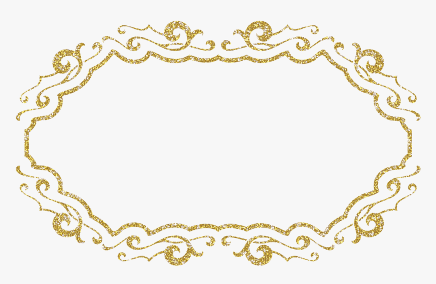 #free #scrapbook #craft #hobbies #hobby #embelishment - Glitter Golden Frames Png, Transparent Png