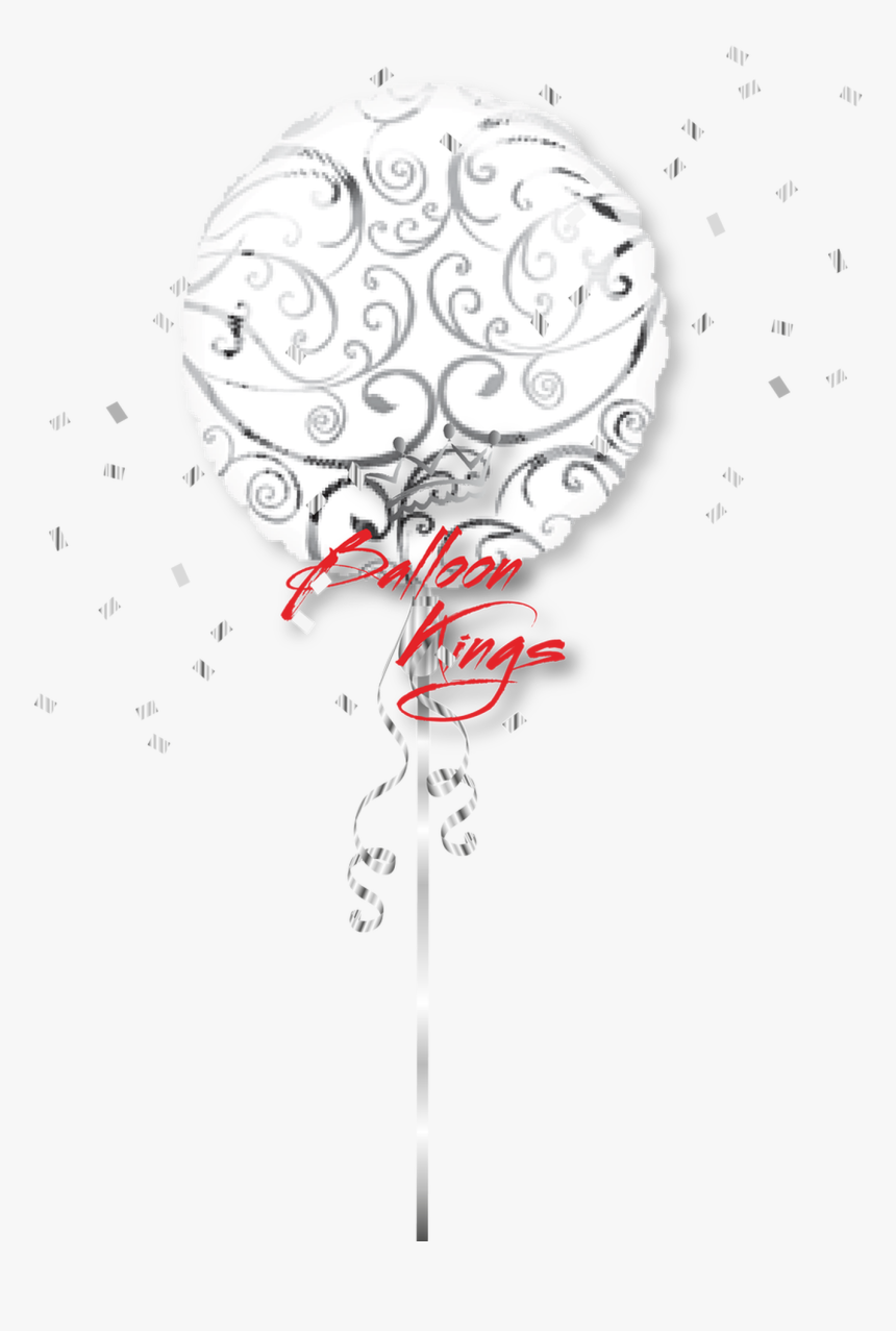Silver Swirls Designer - Illustration, HD Png Download