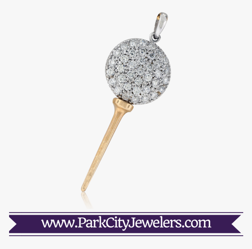 Golf Ball And Tee Pendant, HD Png Download