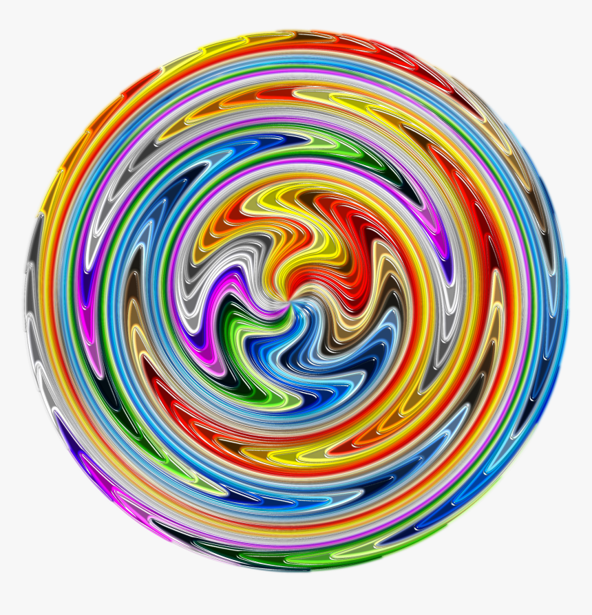 Colorful Paint Swirls Clip Arts - Circle, HD Png Download