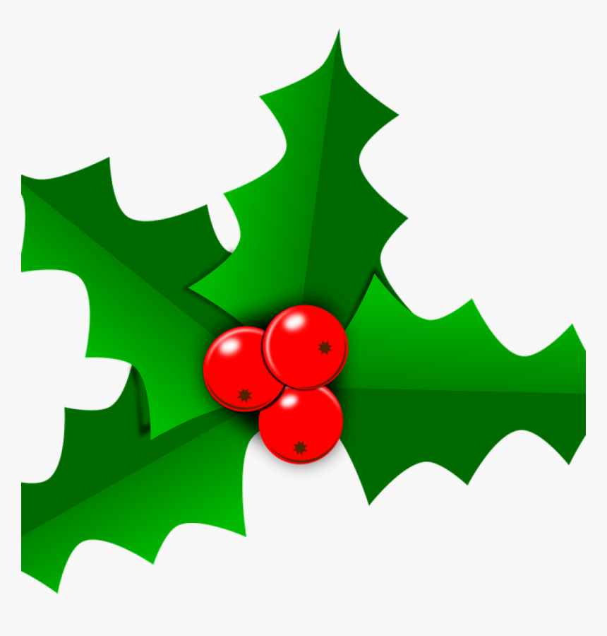Holly Images Free Holly Christmas Leaf Free Vector - Transparent Holly Leaf Png, Png Download