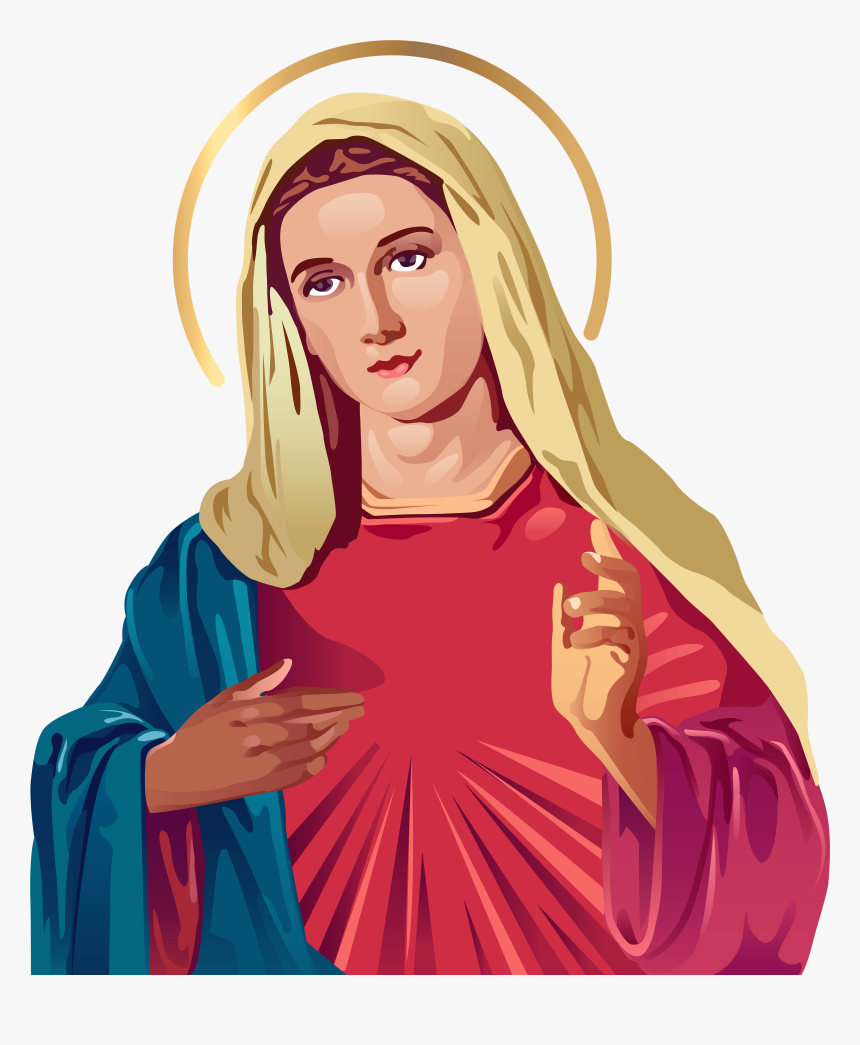 Blessed Virgin Mary Png Clip Art - Blessed Virgin Mary Png, Transparent Png