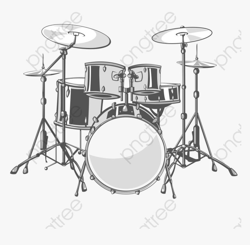 Drums, Music, Hand Painted Drums Png Transparent Image - Drums Illustration, Png Download
