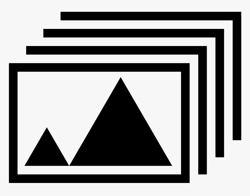 Slide Show Icon White, HD Png Download