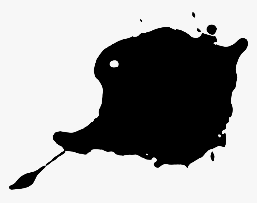 Paint Splatter Splash Free Picture - หยด หมึก, HD Png Download