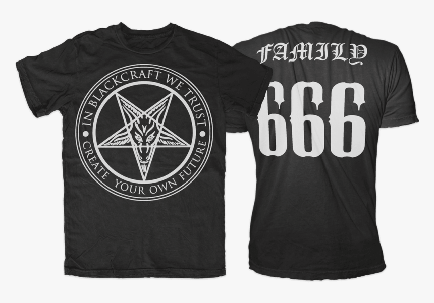 Transparent Satanic Pentagram Png - Black Craft Cult T Shirt, Png Download
