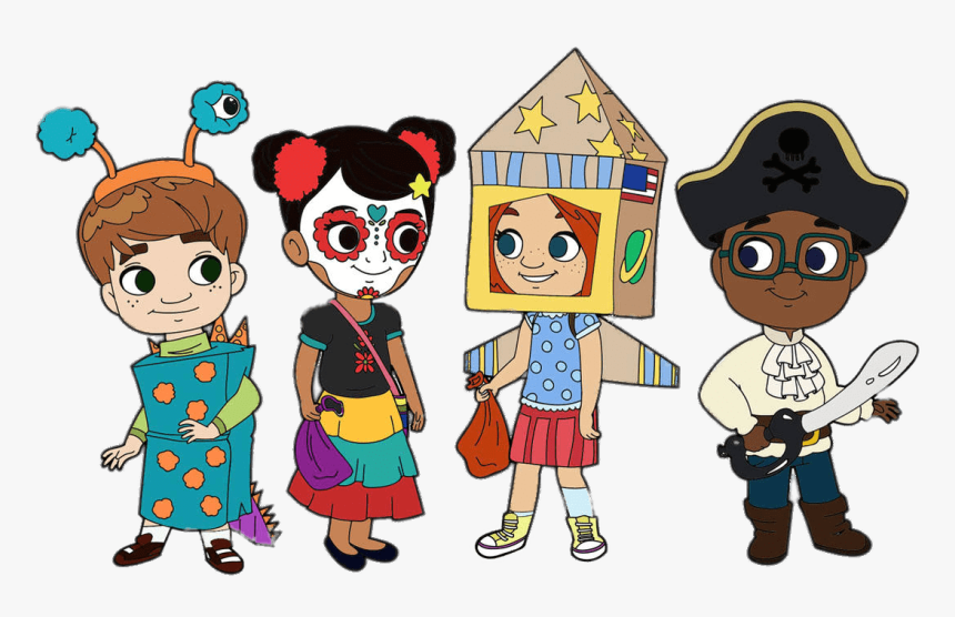 Nina And Her Friends Ready For Halloween - Nina World Nina The Babysitter, HD Png Download