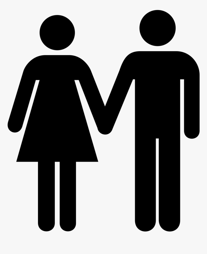 Man And Woman Icon Svg Clip Arts - Man And Woman Icon Png, Transparent Png