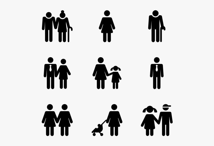 Vector Types Families - Types Of People Icon, HD Png Download