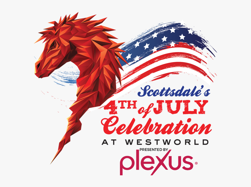 4th Of July Logo With Plexus 6 Copy Orig - Stallion, HD Png Download