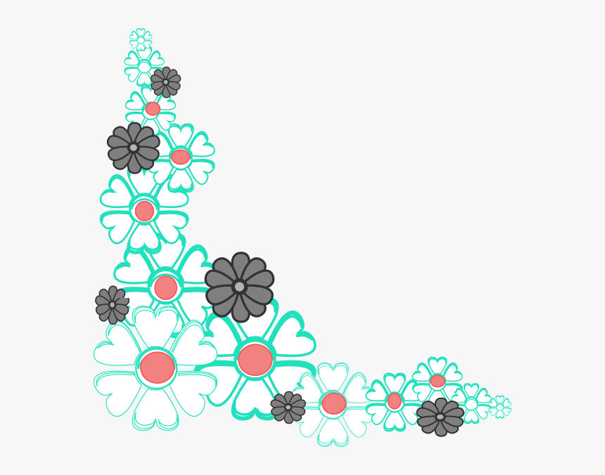 Flower Corner Clipart Flower Clipart Corner Border Frame Hd Png