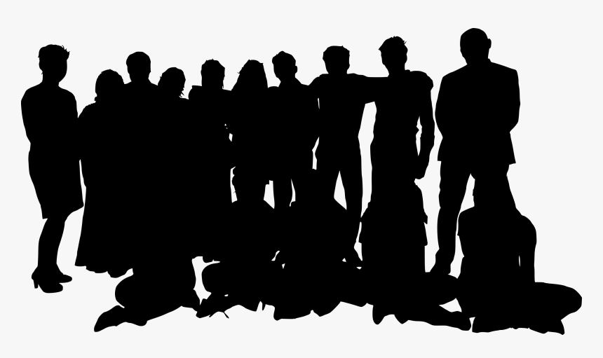 Silhouette At Getdrawings Com - Group Of People Transparent Background, HD Png Download