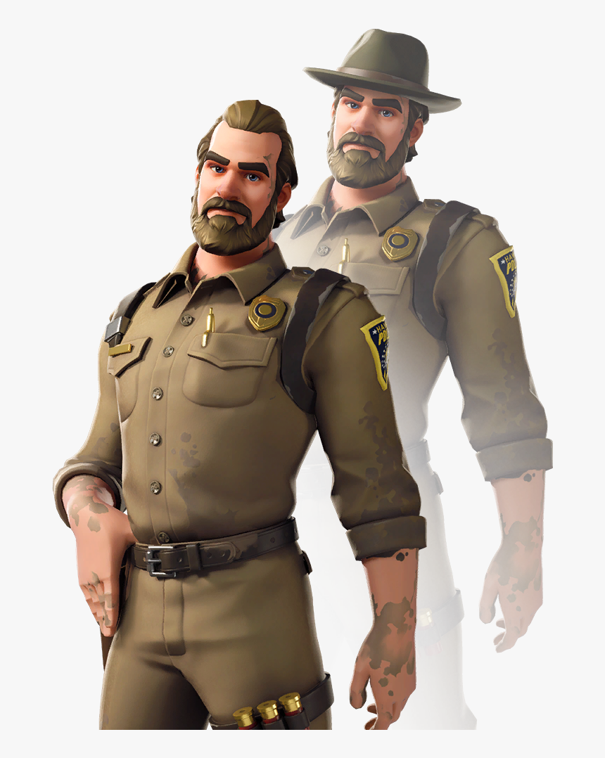 Hopper Stranger Things Fortnite, HD Png Download