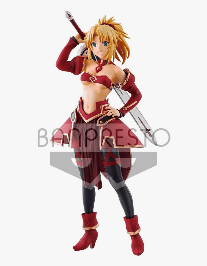 Saber Of Red Figure Non-scale Figure Banpresto - Fate Apocrypha Saber Of Red Figure, HD Png Download