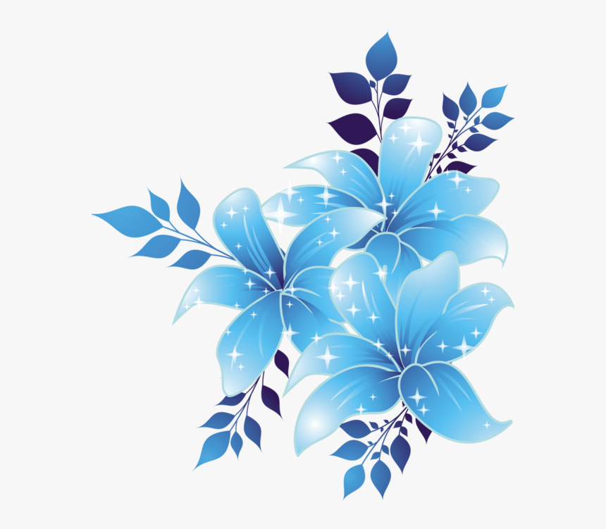 Blue Flower Blue Flower Clip Art, HD Png Download