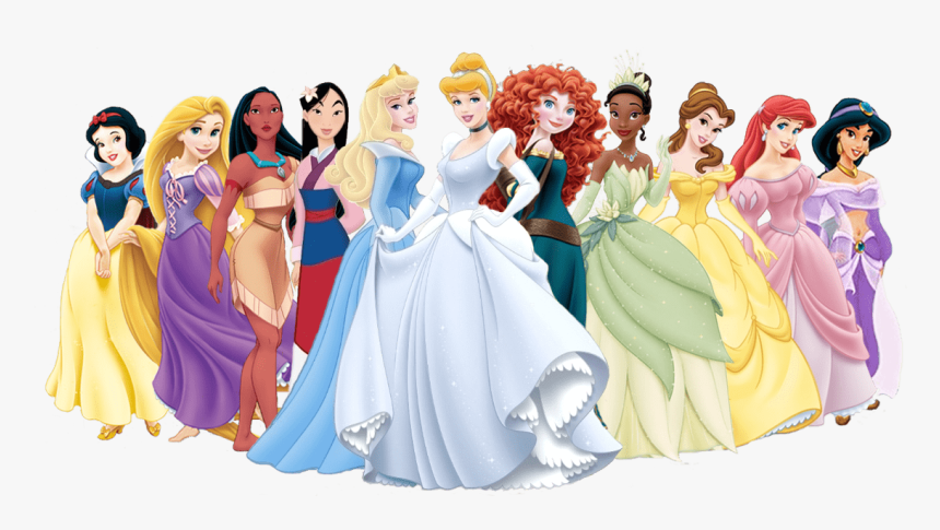 Large Group Of Disney Princesses - Disney Princesses No Background, HD Png Download