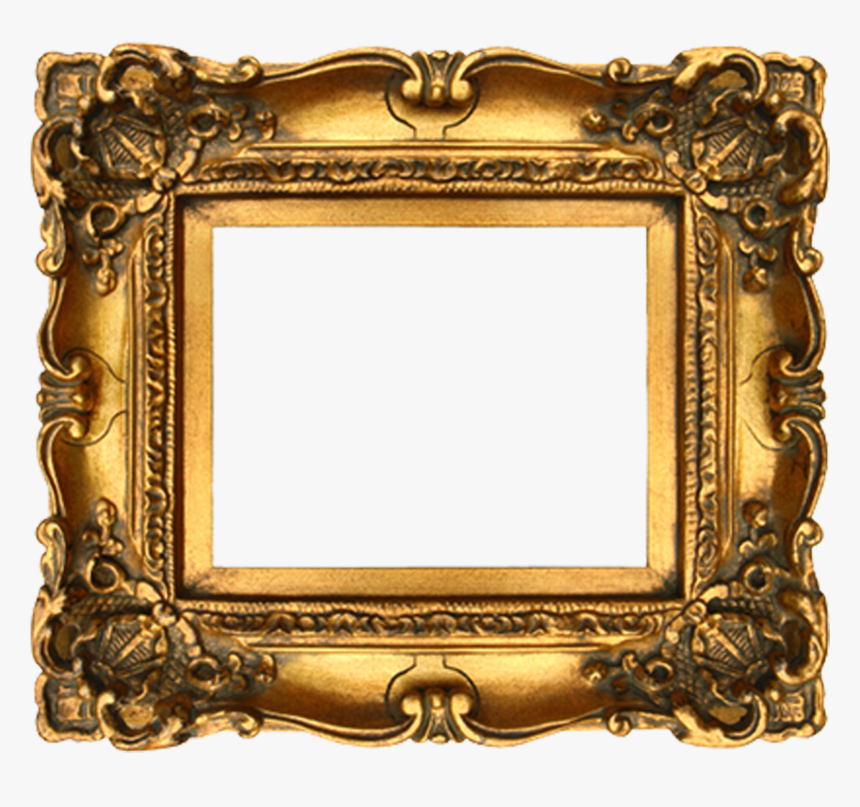 Fancy Gold Picture Frame, HD Png Download