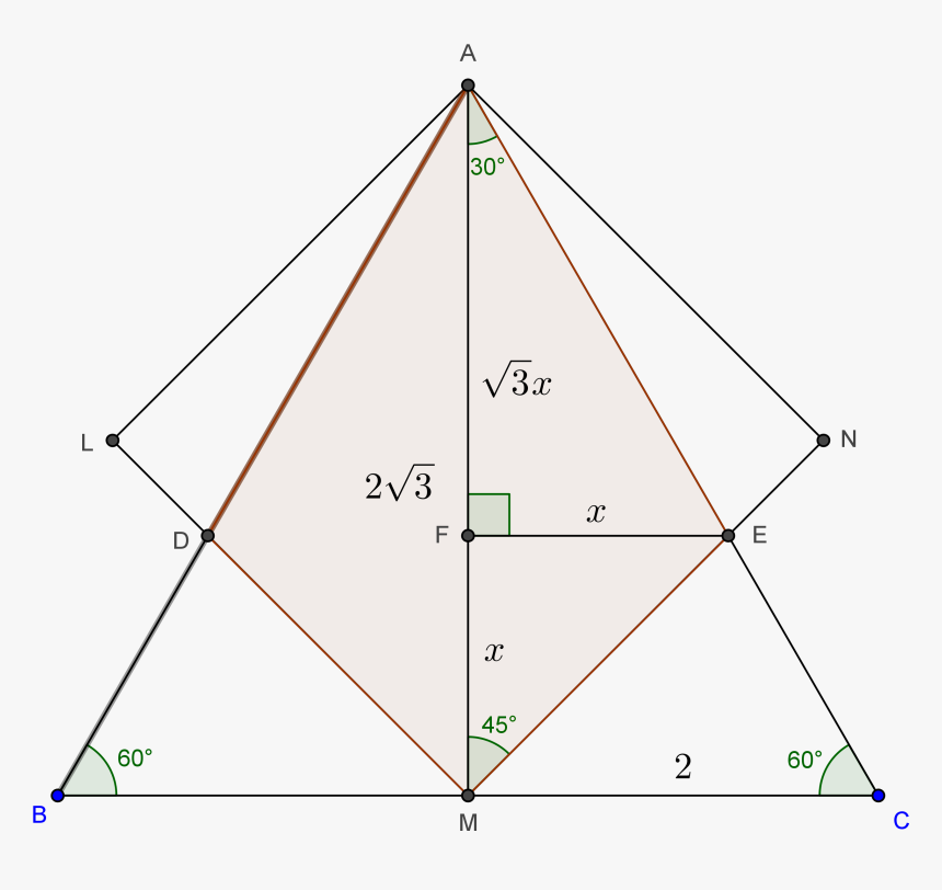 Diagonal Of Equilateral Triangle, HD Png Download , Transparent Png