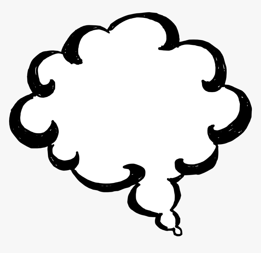 50 Hand Drawn Comic Speech Bubbles Vector Svg Png , - Circle, Transparent Png