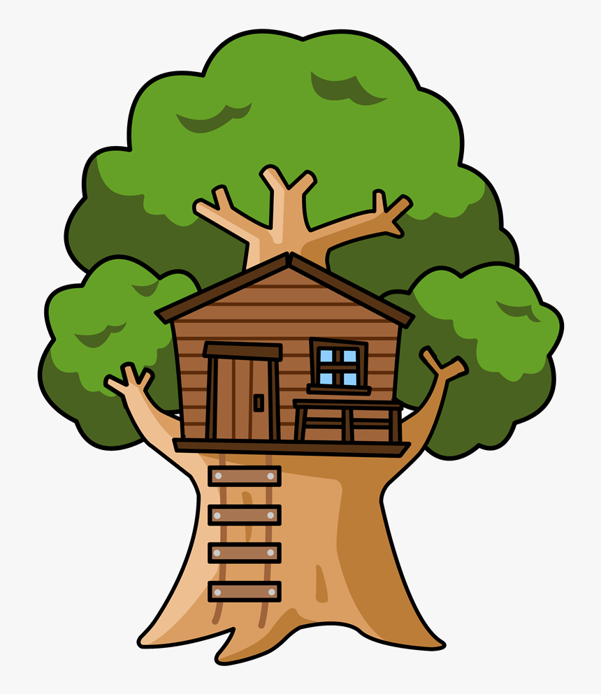 Small Trees Png - Clip Art Tree House, Transparent Png
