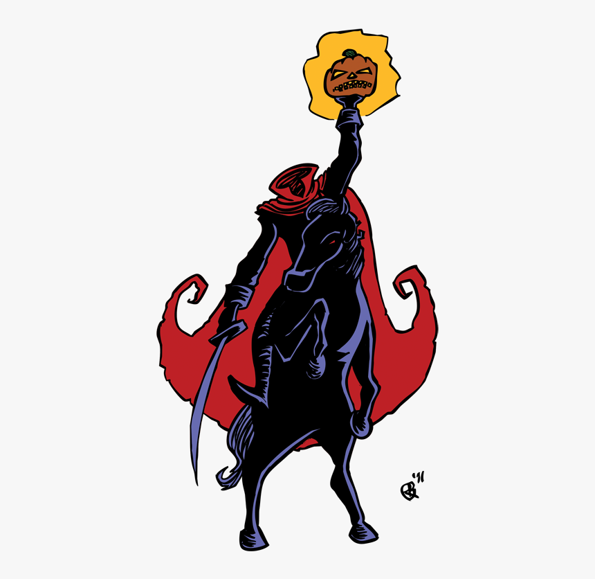 Ichabod Crane The Legend Of Sleepy Hollow Headless - Sleepy Hollow Headless Horseman Drawing, HD Png Download