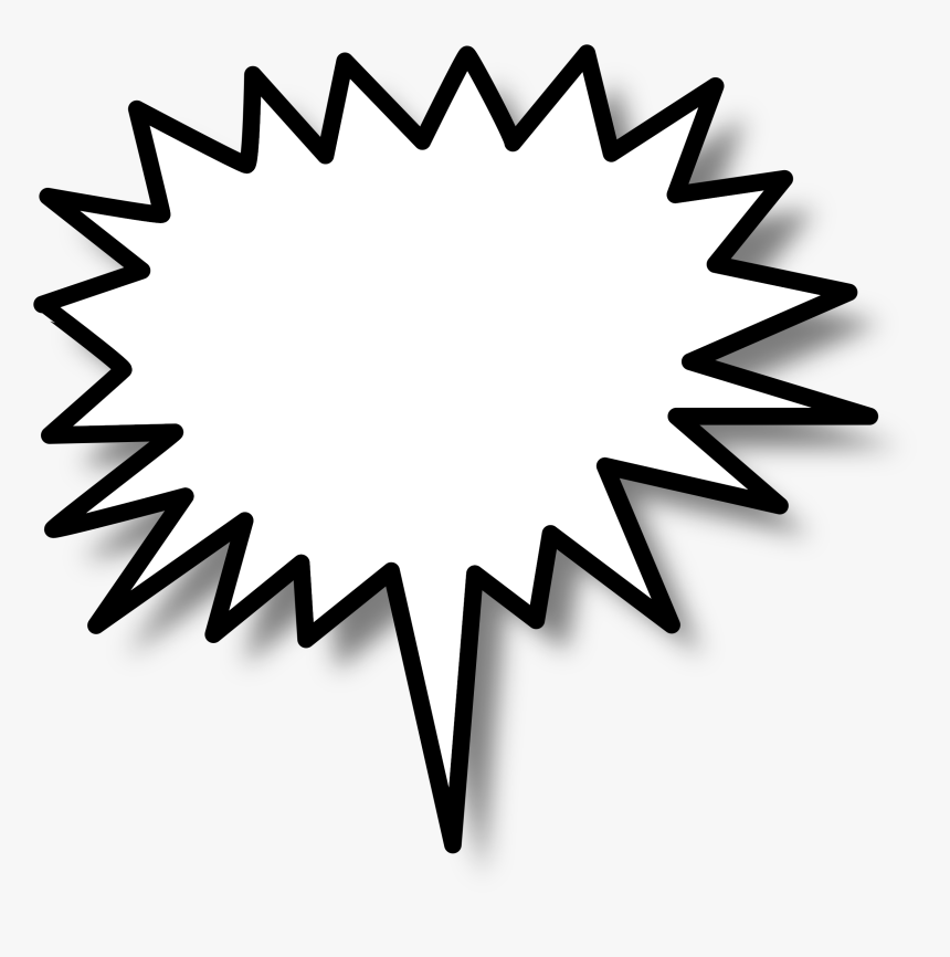 Clip Art Blank Speech Bubble - Star Burst Clip Art, HD Png Download