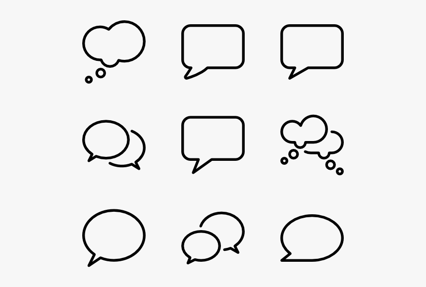 Speech Bubbles Png - Imagenes De Viñetas Vacias, Transparent Png