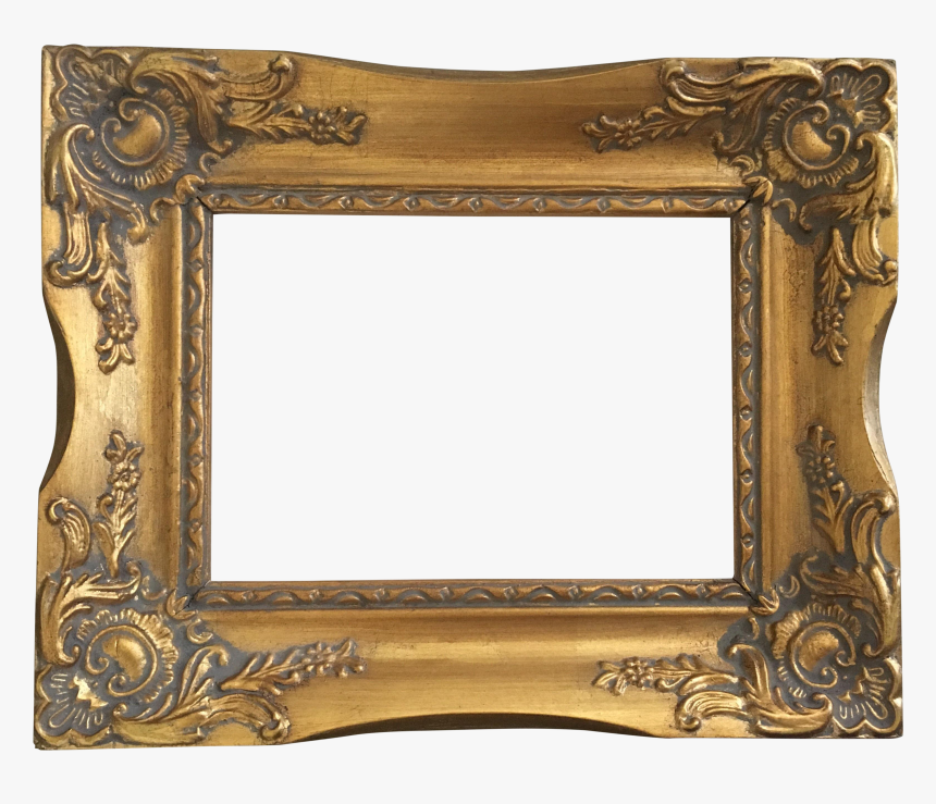 Antique Gold Frame - Transparent Golden Frame Vintage, HD Png Download