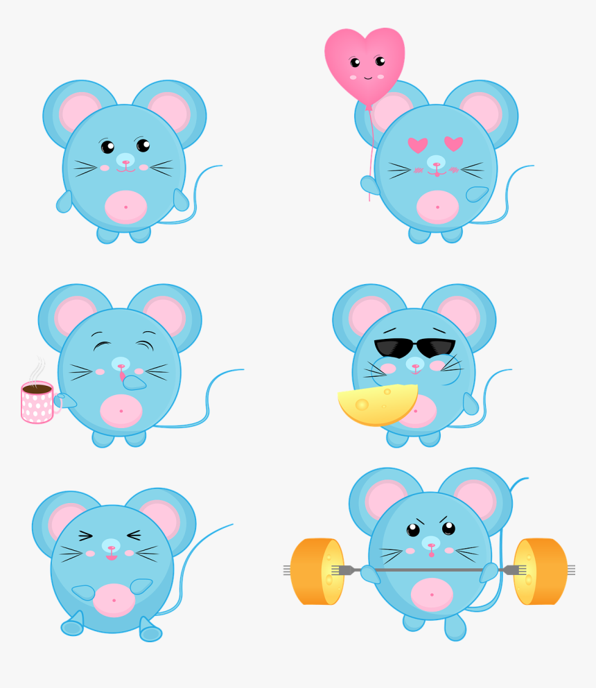 Mouse Rat Cute Free Picture - Rat Cute Vector, HD Png Download