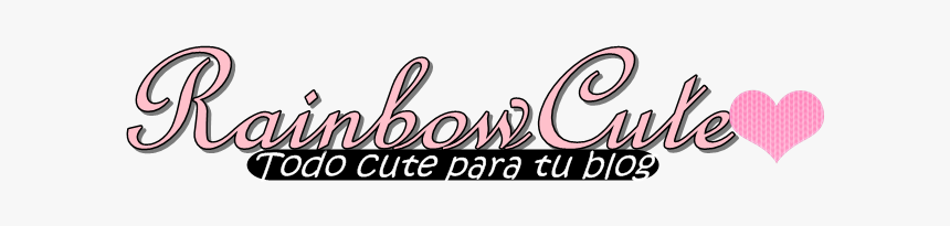 Rainbow Cute♥ - Calligraphy, HD Png Download
