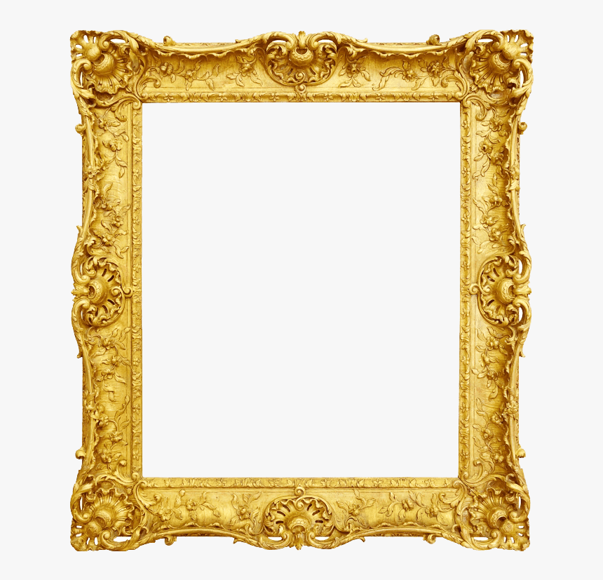 Transparent Digital Frame Clipart - Gold Vintage Frame Png, Png Download