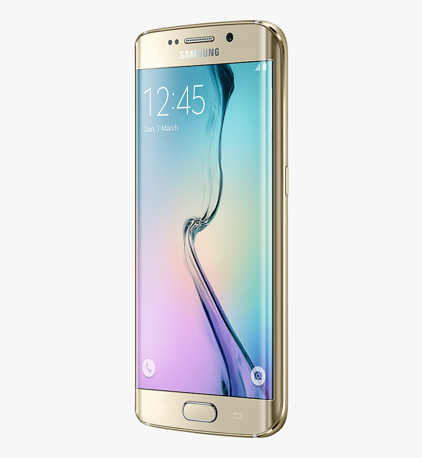 30 Degree Angled View Of Galaxy S6 Edge From The Left - Edge 6 Samsung, HD Png Download