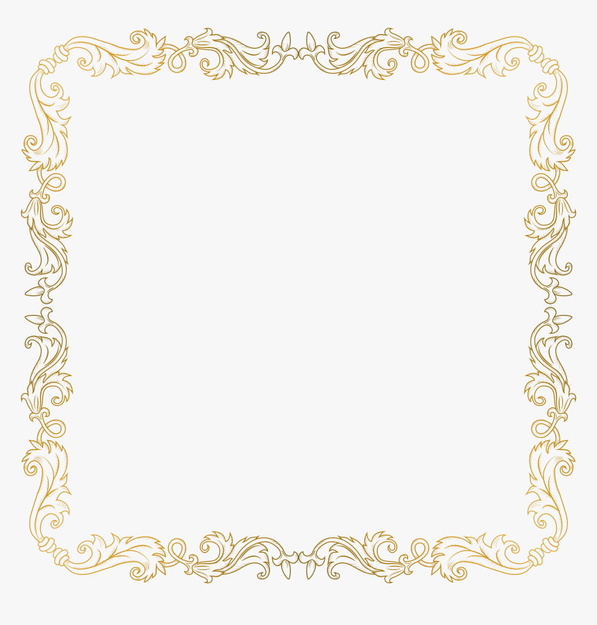 Golden Border Png Clip Art Image, Transparent Png