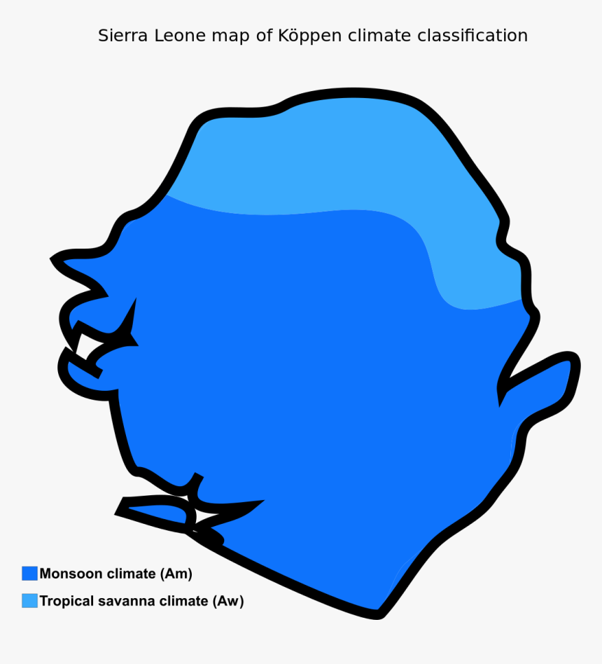 Savannah Clipart Physical Geography - Climatic Regions Sierra Leone, HD Png Download