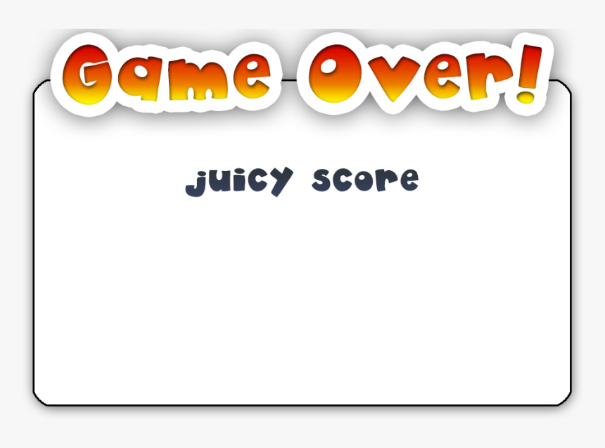 Gameover Png , Png Download - Orange, Transparent Png