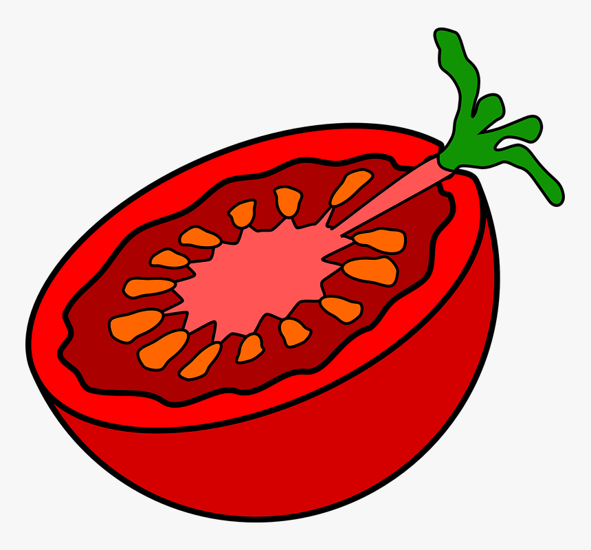 Cut Tomato Svg Clip Arts - Tomato Clip Art, HD Png Download
