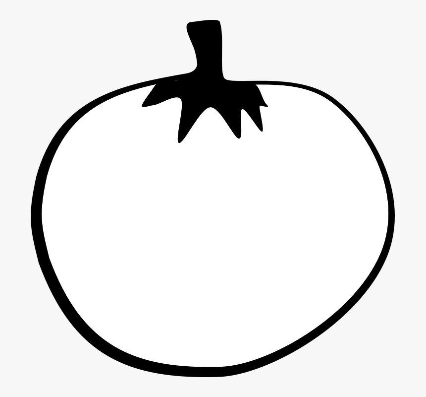 Tomato Line Art Svg Clip Arts - Tomato Png White Vector, Transparent Png