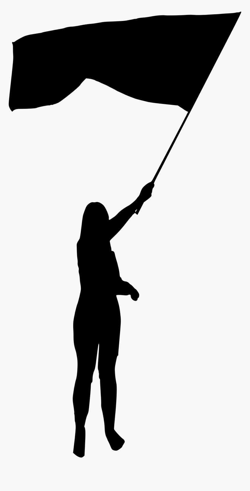 Flag Silhouette Png, Transparent Png