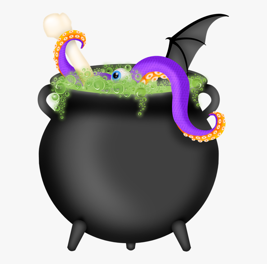 Transparent Cauldron Clipart - Halloween Witches Cauldron Clipart, HD Png Download