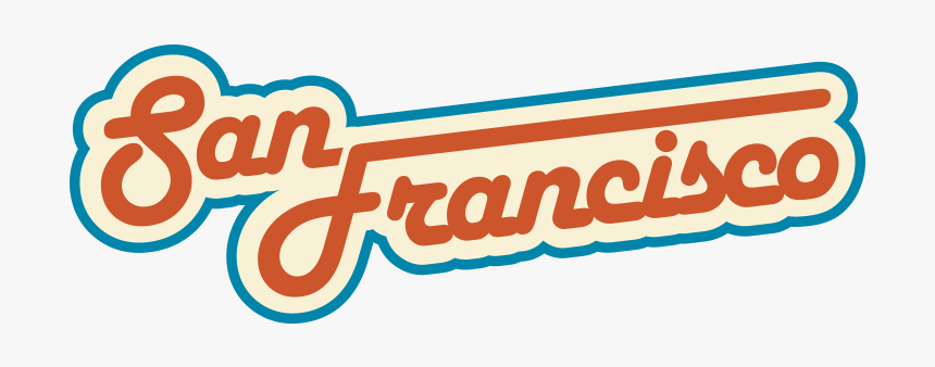 San Francisco Retro Sign Png - Graphic Design, Transparent Png